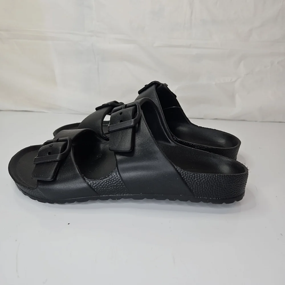Goodfellow Men's Sandals Casual  Foam Slip On Black Buckle Strap Size 8